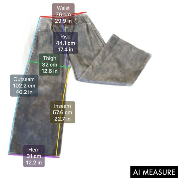 We The Free Misha Vegan Pants Size 28 — Brown Barrel Silhouette Vegan Leather - Picture 2 of 10